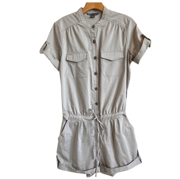 Armani exchange khaki utility/safari romper - Picture 2 of 7